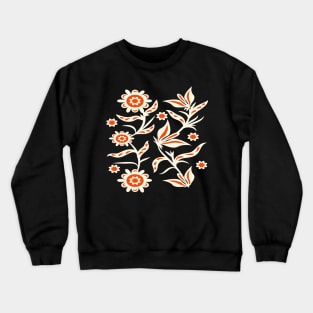 Red flowers Crewneck Sweatshirt